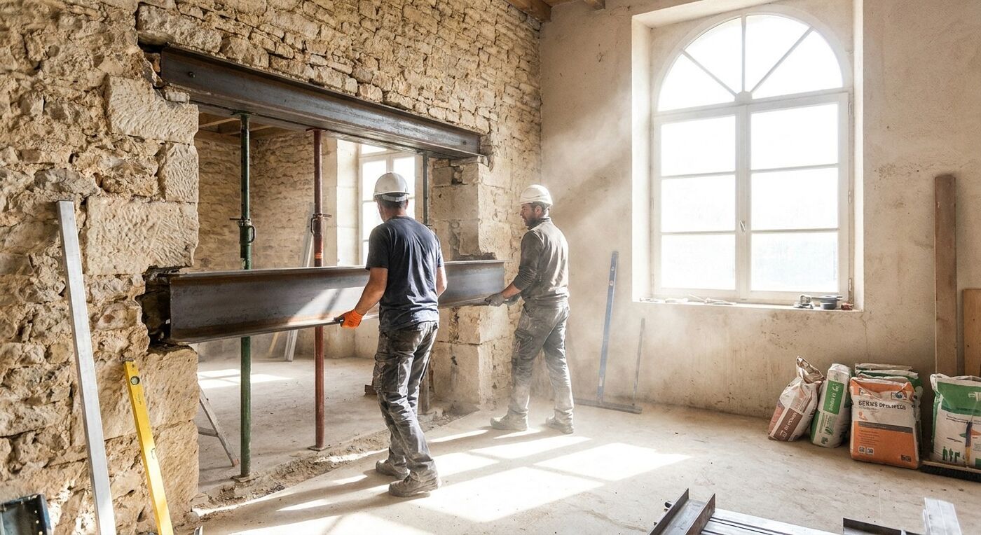 SOCIETE DE MACONNERIE TRAVAUX CONCERNANT LE BATIMENT